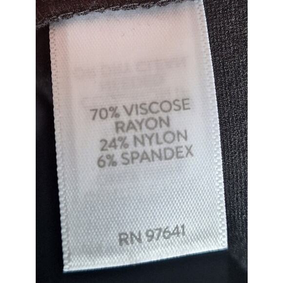 J. Jill Women Large Black Keyhole Bell Sleeve Ponte Knit Knee Length Dress - Picture 5 of 7